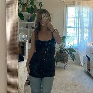 Free People Black Sequin Dress